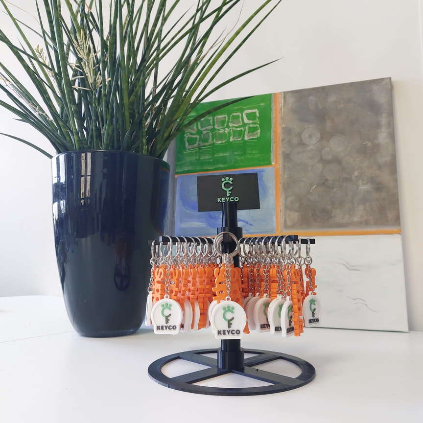 Keyco Waarderingspunt-display met sleutelhangers