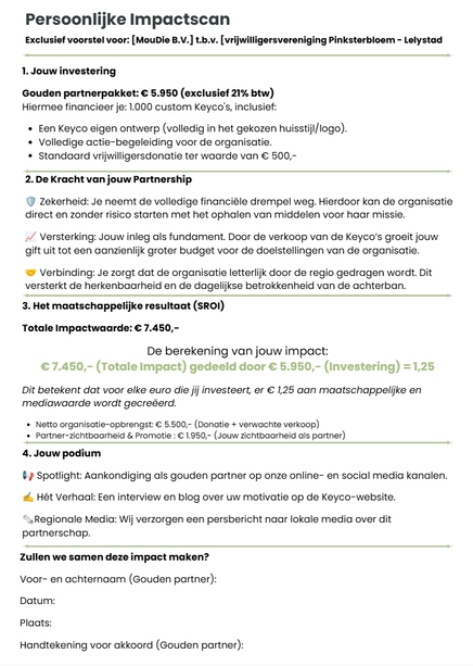 Persoonlijke Impactscan voor Mogelijkmakers